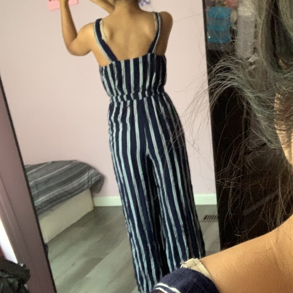 Blue pattern jumpsuit - Picture 2 of 6